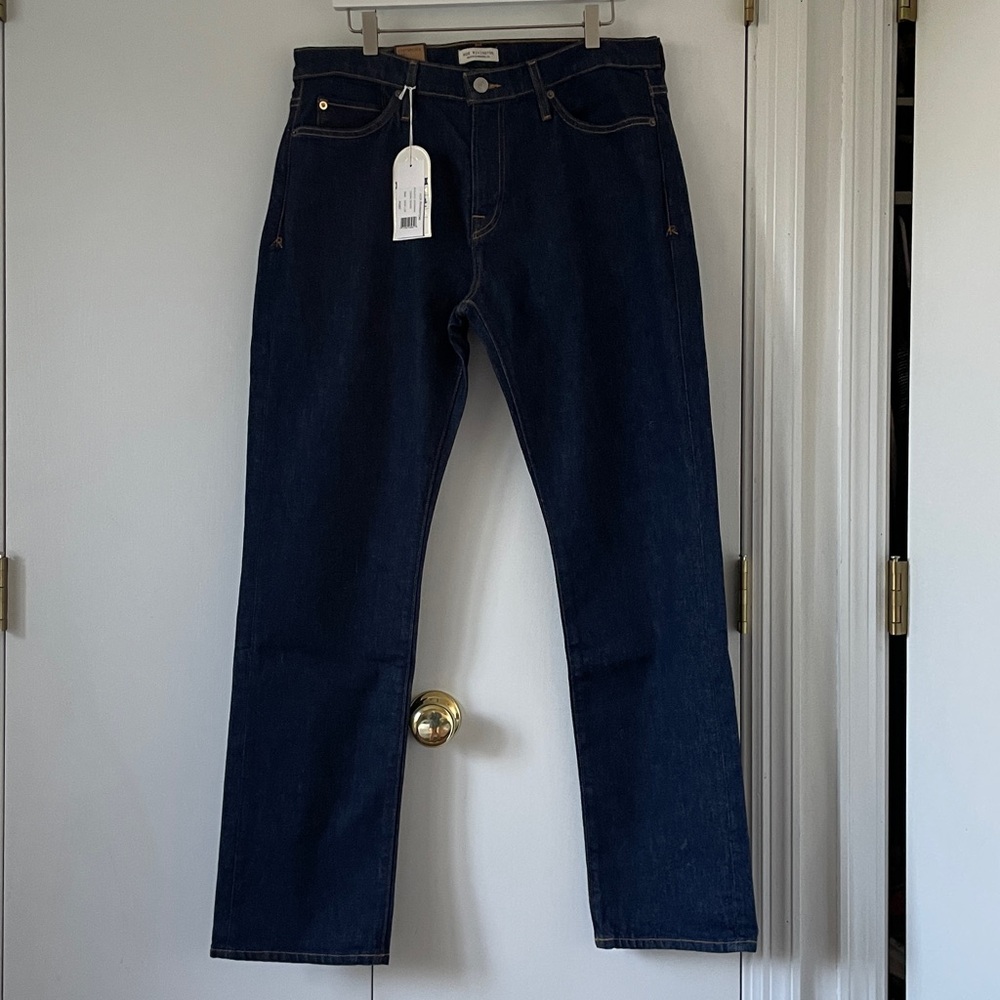 Ace Rivington Athletic Straight Denim Jeans in Dark Rinse